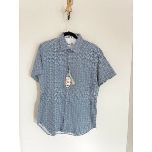 NWT Robert Graham Lamphere Short Sleeve Button